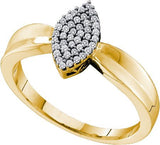 0.12ctw diamond micro pave Engagement Ring - 18GG03