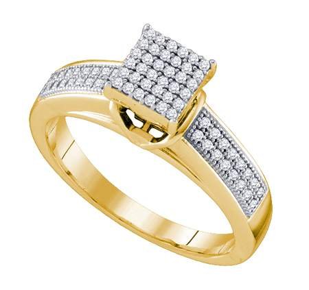 0.25ctw diamond micro pave ring - 18GG06