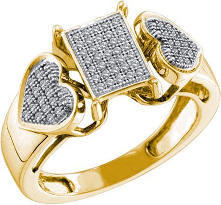 0.20ctw Diamond micro-pave ring - 18GG08