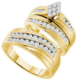 1.19CTW DIAMOND FASHION TRIO SET - 18GG16