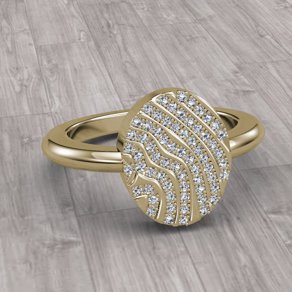 Gold Micro-Pave Ring - 18GG22