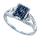 0.16ctw blue diamond fashion ring  - 18GG26