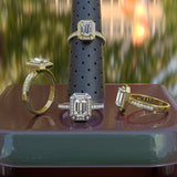 Gold Halo Engagement Ring - 18GG61