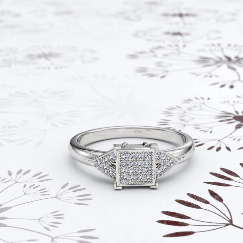 Micro-Pave Engagement Ring - 18GG68
