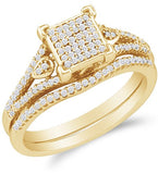 10K White Gold Diamond Ladies Bridal Set - 18GG73