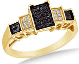 10k Yellow OR White Gold Diamond Micro Pave Ring  - 18GG79