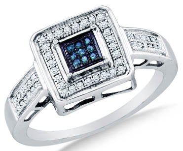 10k White OR Yellow Diamond Micro Pave Ring - 18GG85