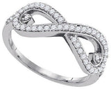 Real Diamond Infinity Knot Ring - 19GG19