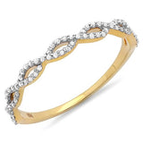 Round Diamond Ladies Swirl Anniversary Wedding Band - 19GG21