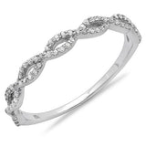 Round Diamond Ladies Swirl Anniversary Wedding Band - 19GG21