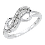 Two Row Infinity Diamond Ring - 19GG23