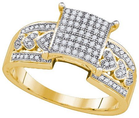 Diamond Yellow-gold Ring - 19GG28