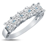 Gold Princess Cut Highest Quality CZ Cubic Zirconia Engagement Ring - 19GG39