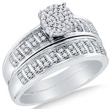 Gold Diamond Micro Pave Bridal Set - 19GG44