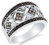 Gold Ladies Womens Diamond Wedding Ring Band - 19GG45