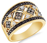Gold Ladies Womens Diamond Wedding Ring Band - 19GG45