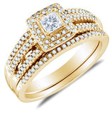 Gold Diamond Ladies Bridal  Set - 19GG46