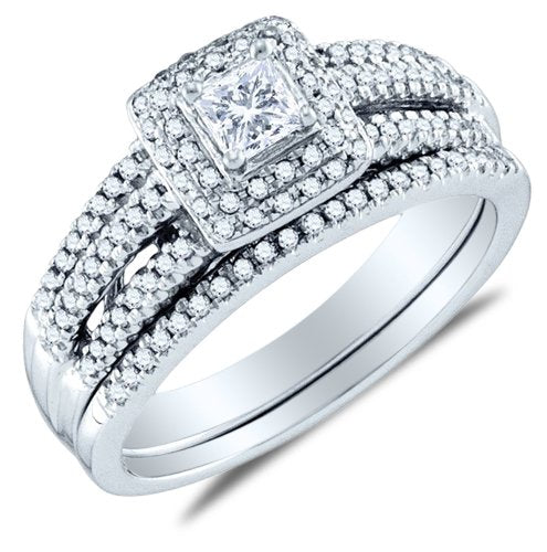 Gold Diamond Ladies Bridal  Set - 19GG46