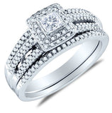 Gold Diamond Ladies Bridal  Set - 19GG46