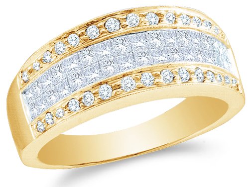 Gold Diamond Wedding Anniversary Band - 19GG47