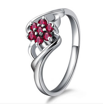 0.27ct Natural Ruby Engagement Ring - 19GG63