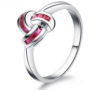 0.4ct Natural Ruby Engagement Ring - 19GG64