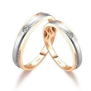 18k Gold Rings Couple Rings - 19GG66