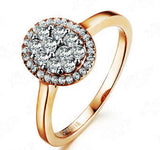 18k Rose Gold Engagement Ring - 19GG84