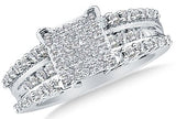 14k White OR Yellow Gold Ladies Womens Round Diamond Micro-Pave Engagement Ring - 20GG25