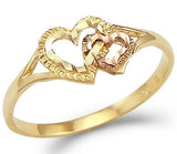 14k Yellow n Rose Gold Two Tone Engagement RIng - 20GG28