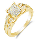 10K White Gold Diamond Engagement Ring  - 20GG33
