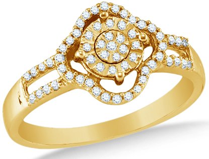 10k White OR Yellow Gold Ladies Womens Diamond Wedding Ring - 20GG41