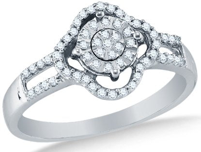 10k White OR Yellow Gold Ladies Womens Diamond Wedding Ring - 20GG41