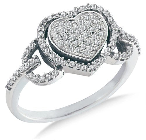 10K Yellow/White Gold Diamond Halo Engagement Ring - 20GG49