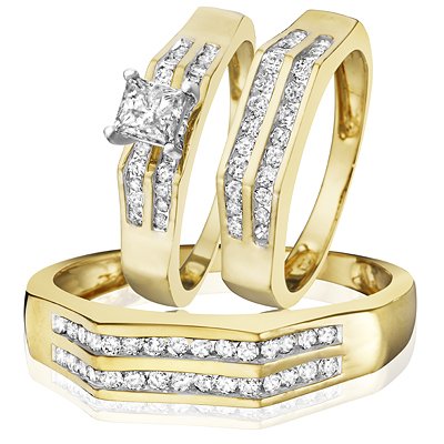 1 1/4 CT. T.W. Diamond Solitaire Trio Ring  - 20GG55