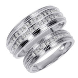 3/8 Carat T.W. Round Cut Diamond Wedding Sets - 20GG65