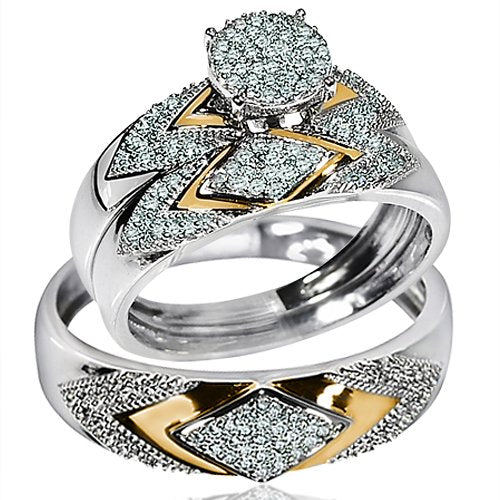His Her Wedding Rings Set - 20GG88