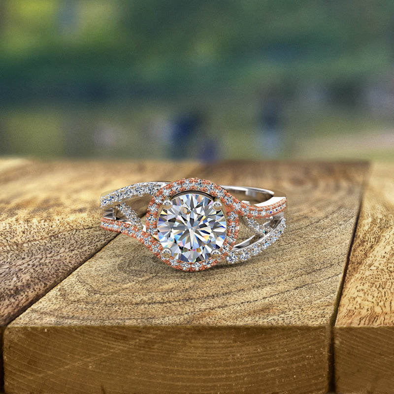 Two Tone Engagement Ring - 20GG97