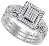 DIAMOND MIRO-PAVE BRIDAL SET - 21GG23