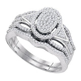 DIAMOND MIRO-PAVE BRIDAL SET - 21GG24