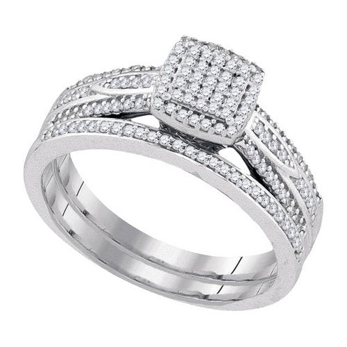 DIAMOND MIRO-PAVE BRIDAL SET - 21GG26