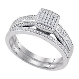 DIAMOND MIRO-PAVE BRIDAL SET - 21GG26