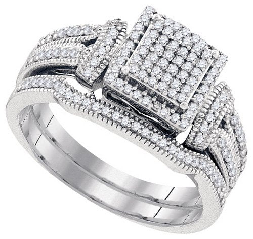 DIAMOND MIRO-PAVE BRIDAL SET - 21GG27
