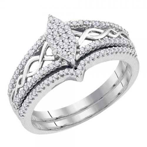 Micro Pave Split Shank Bridal Set - 21GG30