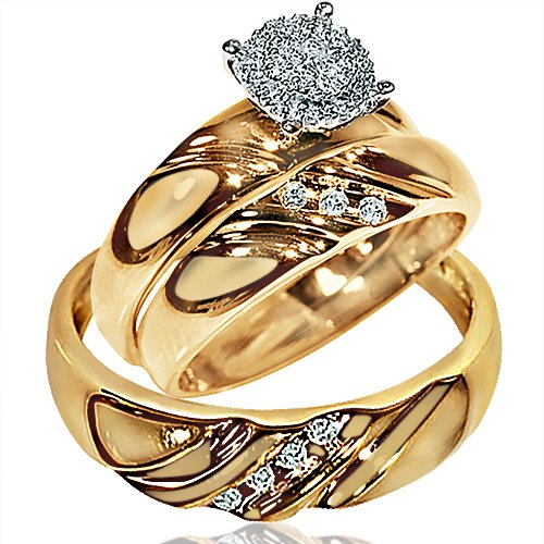 His Her Wedding Rings Set  - 21GG37