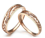 WAVE 0.07 CT CERTIFIED H /SI DIAMOND HIS AND HERS WEDDING BAND - 21GG47