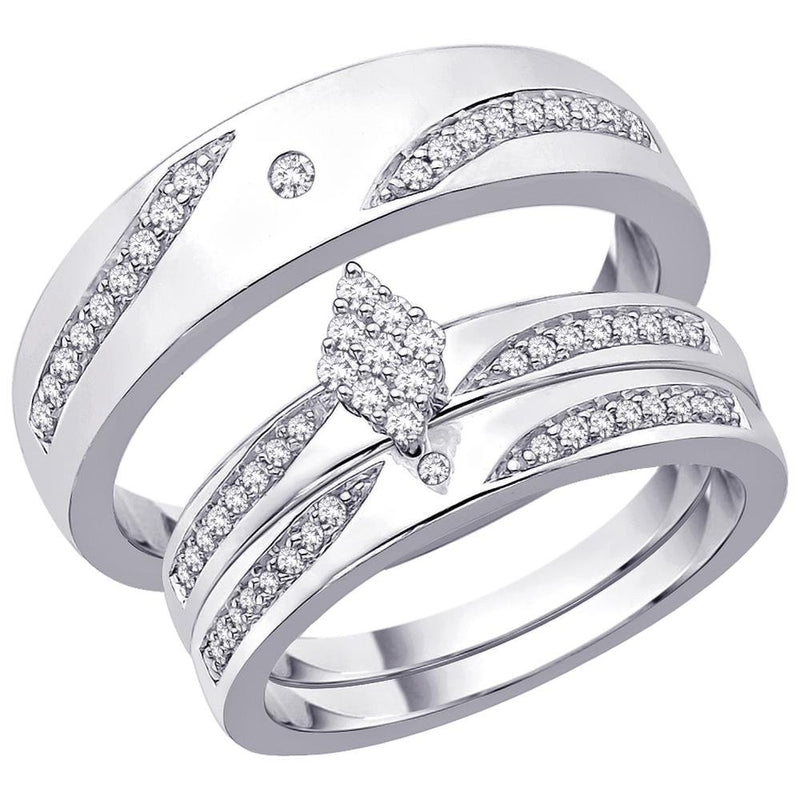 14k Gold with Diamonds Wedding Set - 21GG49