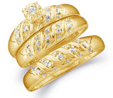 Couple His & Hers Trio Wedding Set - 21GG54