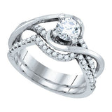0.95Ctw Diamond Center Round Bridal Set - 21GG64