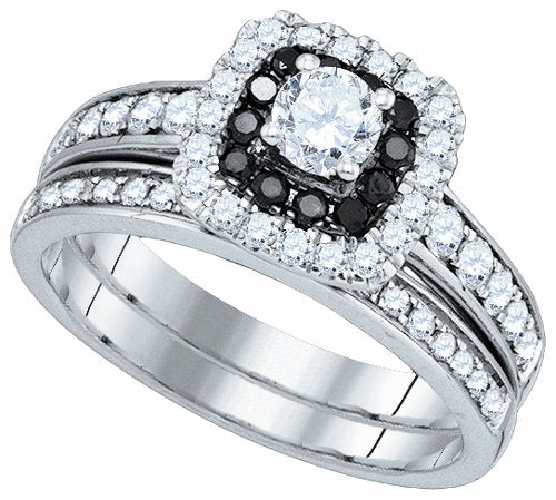 1.00Ctw Diamond  Center Round Bridal Set - 21GG65